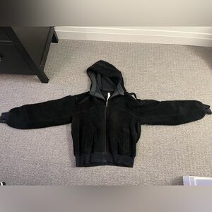 Black lulu lemon sherpa zip up hoodie